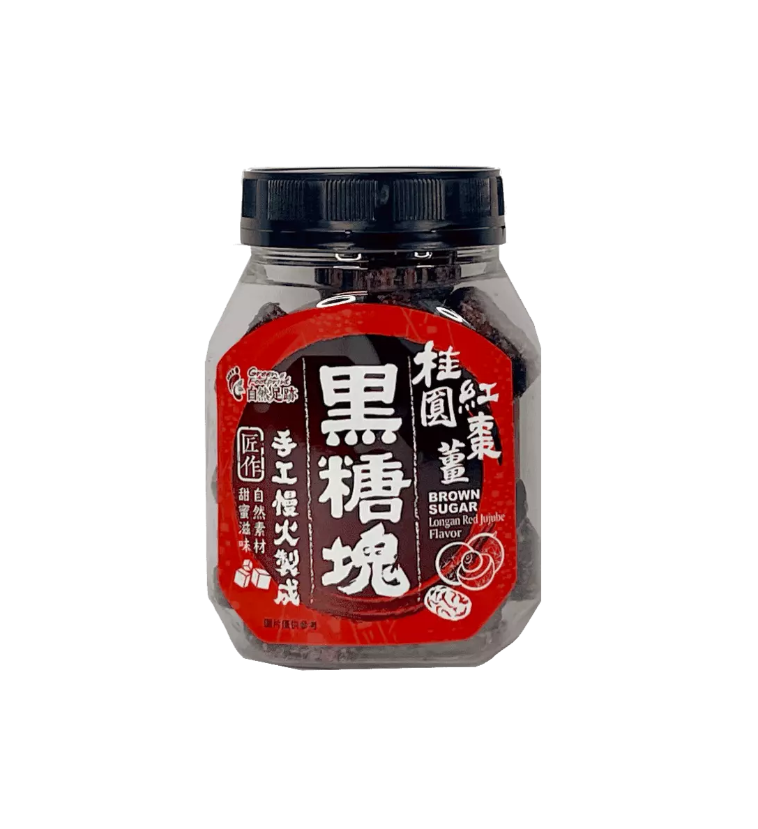 Bäst Före: 2023.03.28 Brunt socker Med Longan/Jujubär Smak 220g Green Footprint Taiwan