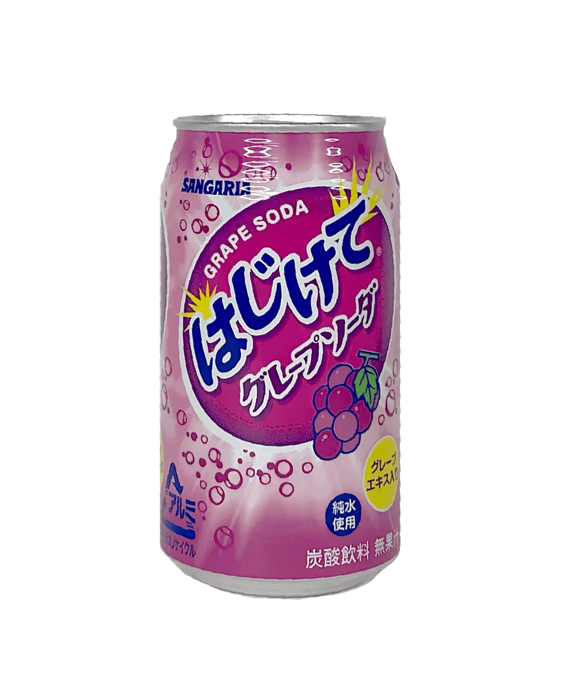 Soda With Grape Flavour 350g Hajikete Sangaria Japan