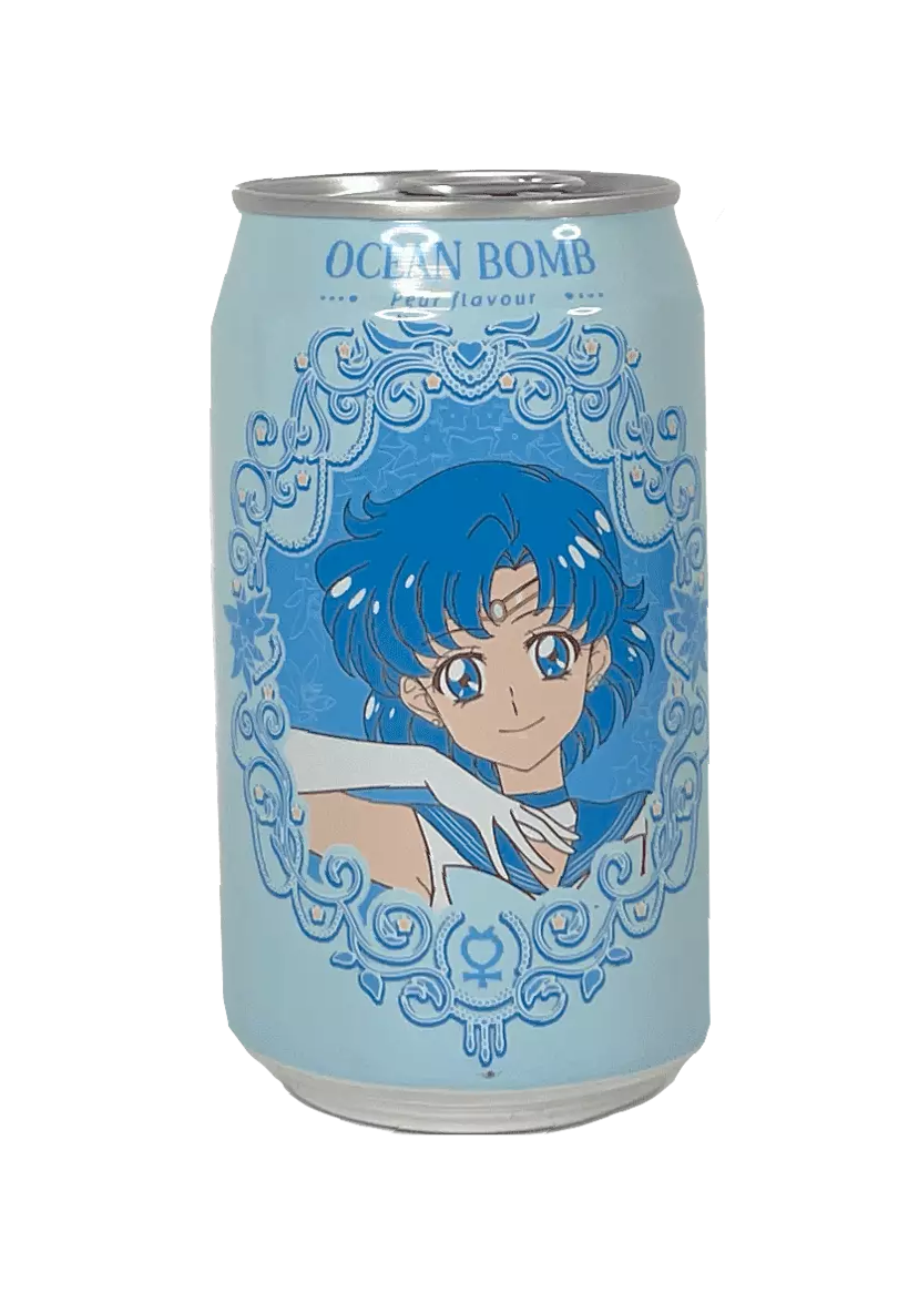 Ocean Bomb Soda Med Päron Smak 330ml- Sailor Moon Kina