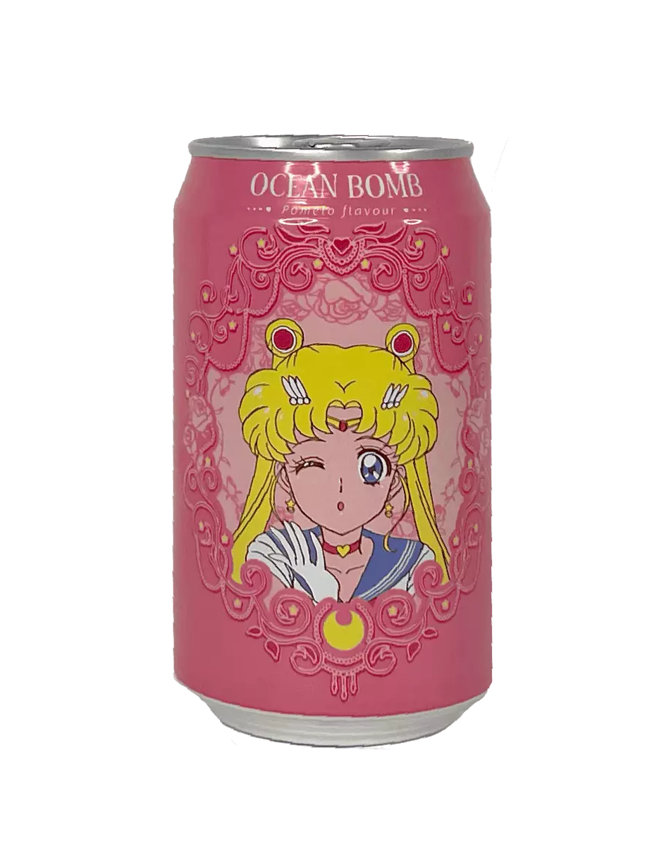 Ocean Bomb Soda Med Pomelo Smak 330ml- Sailor Moon Kina