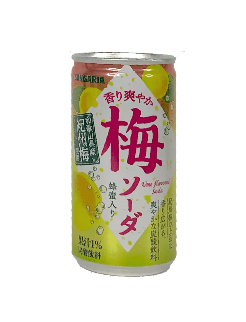 Bäst Före:2023.03.30 Sawayaka Ume Soda 190g Sangaria Japan