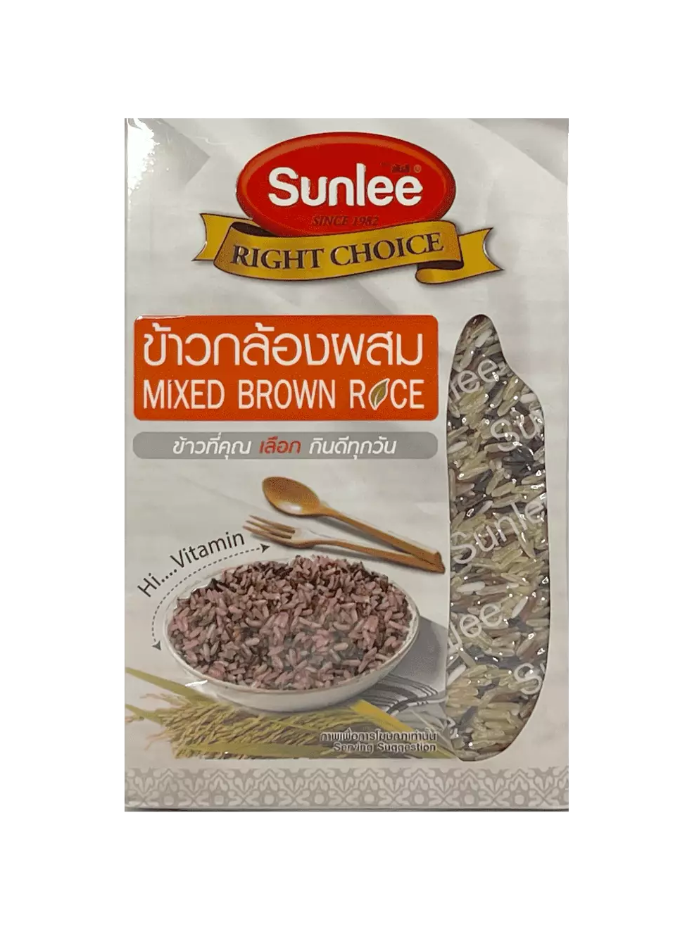 Hälsosamt Blandat Brunt Ris 1 kg Sunlee Thailand