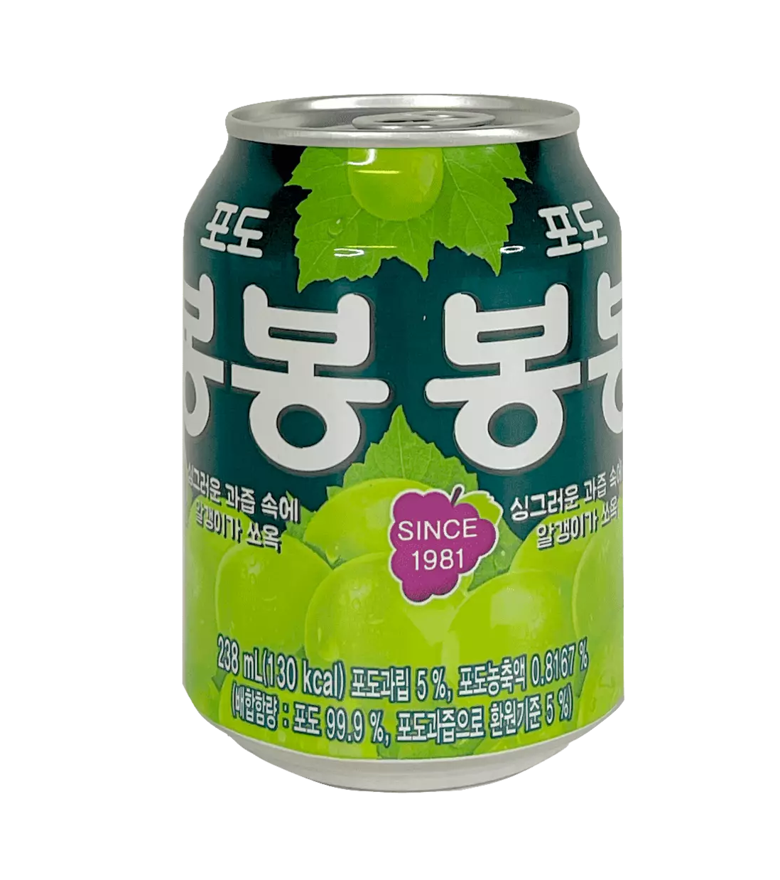 Konserverad druvnektar (druvabonbon) 238ml Korea