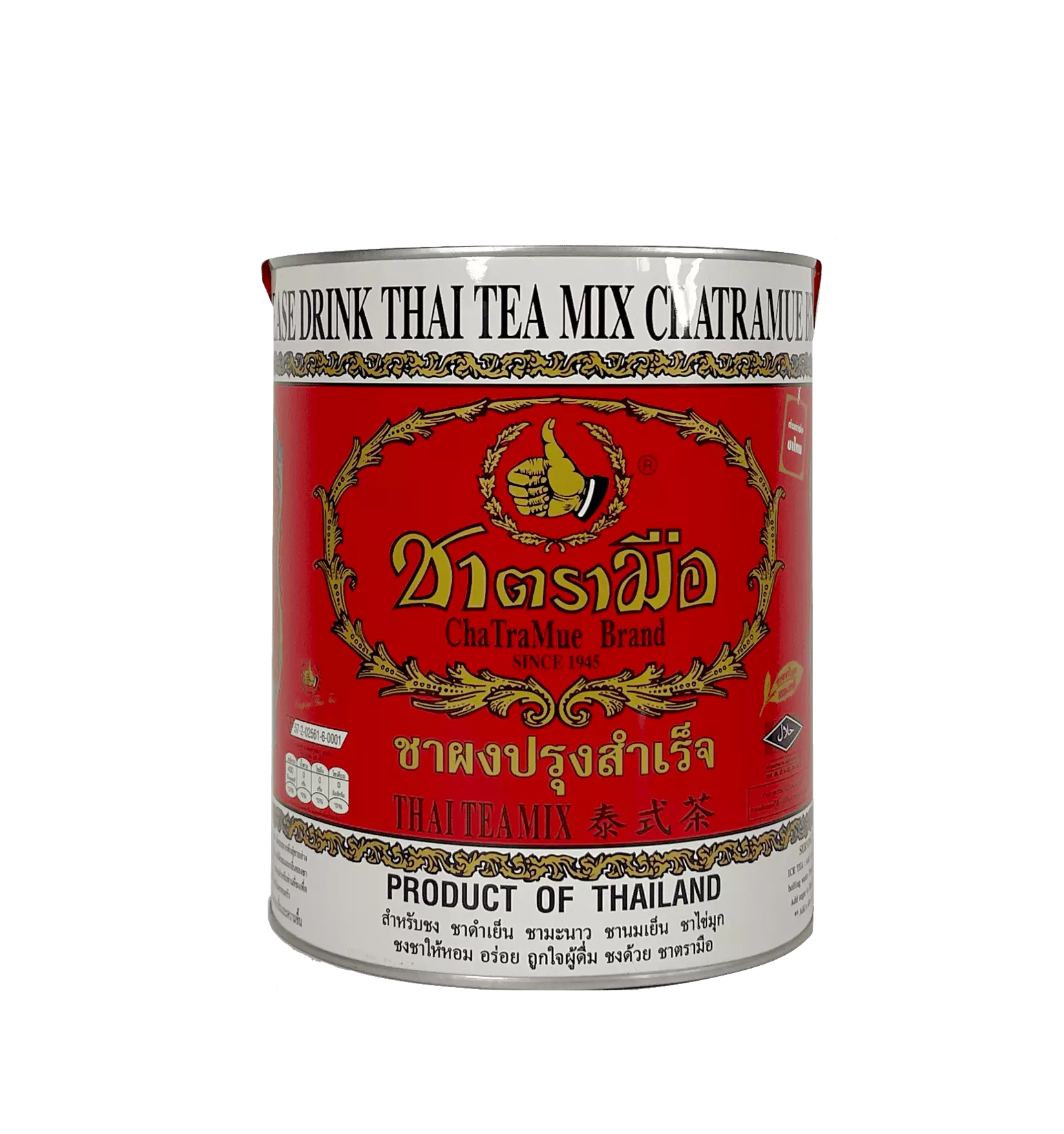 Thai Tea Mix Original in Can 450g Chat Tra Mue Brand Thailand
