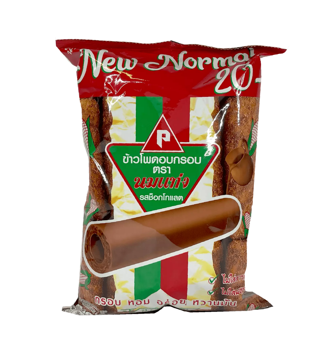 Corn Snacks With Chocolate Flavor 96g Nom Tang Thailand