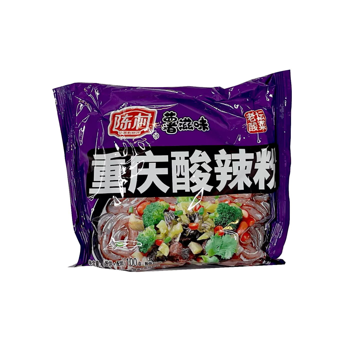 Instant glass noodles Chongqing Strong/Sour 100g Chen Cun China