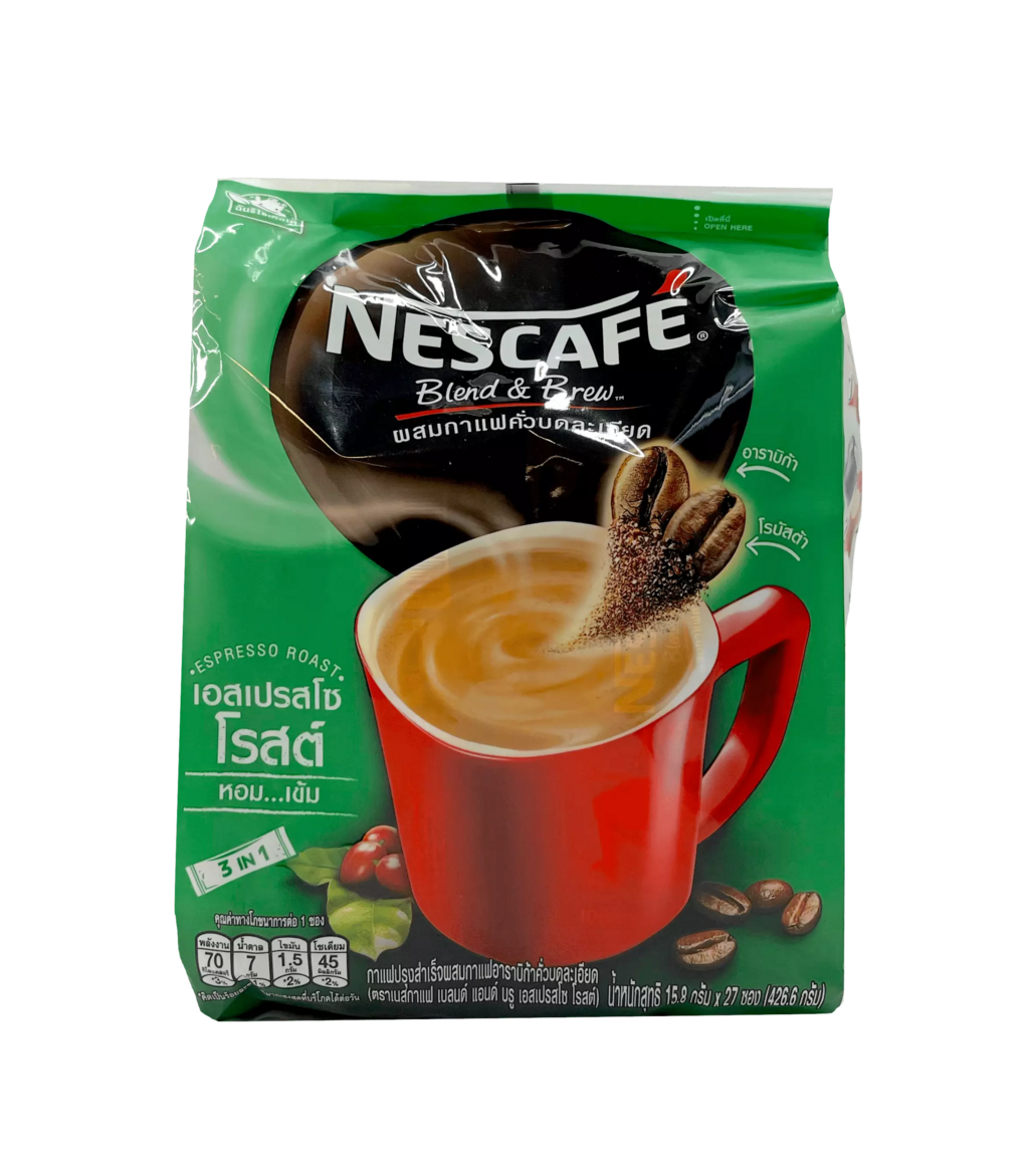 Instant Coffee 3 In 1 Espresso Green 15,8gx27st/bag Nescafé Thailand