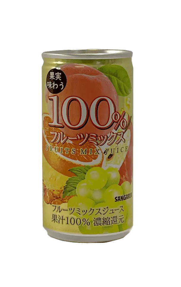  Frukt Mix Juice 100% 190ml Sangaria Japan