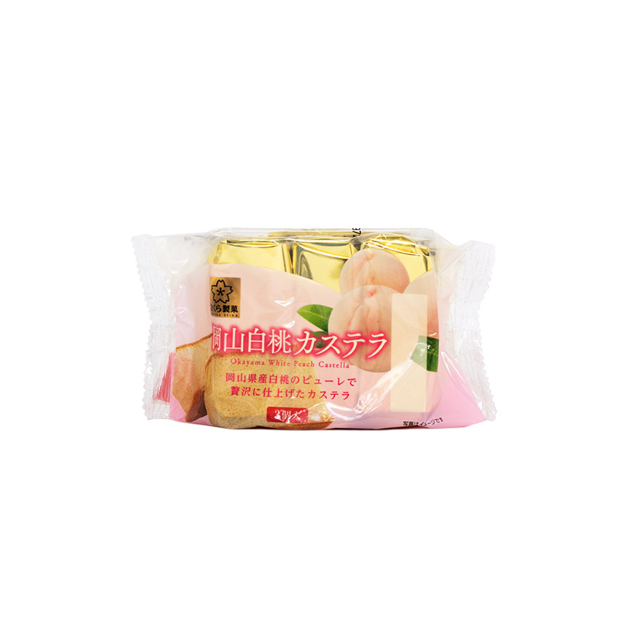 蛋糕 白桃味 130g Sakura Seika 日本