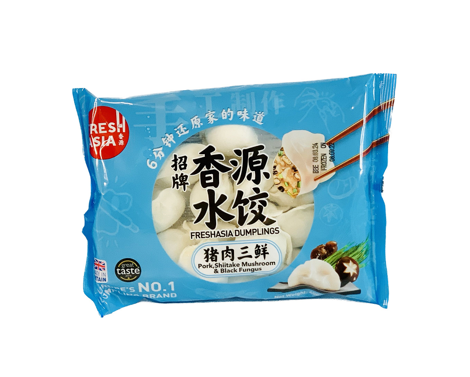 Dumpling Fläsk/Shittake/Skogsöronsvamp Frozen 400g Freshasia Foods UK