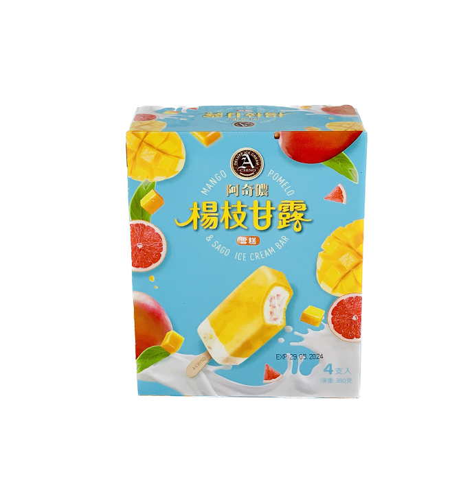 Ice Cream Bar With Mango Pomelo Flavour and Sago 380g AQN Taiwan