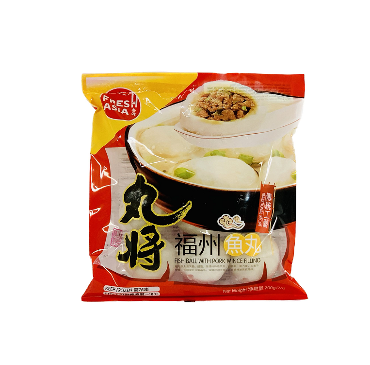 Fiskbollar Med Fläsk Fyllning Fryst 200g WJ Freshasia Kina