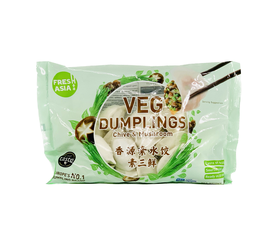 Dumpling Med Gräslök/Svamp Fyllning Fryst 450g Freshasia Kina