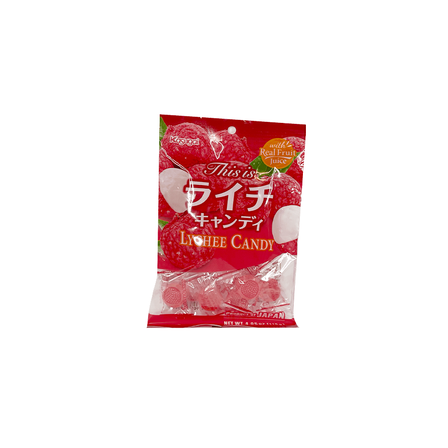 荔枝硬糖  120g Kasugai  日本