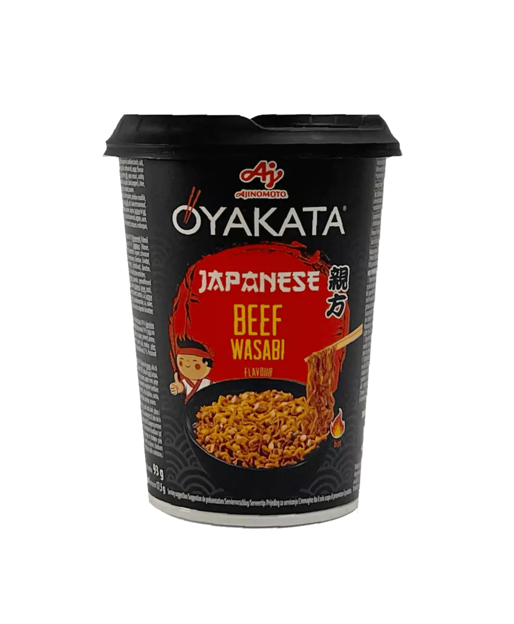 Instant Noodles Cup Beef Wasabi 93g Ajinomoto Oyakata Japan