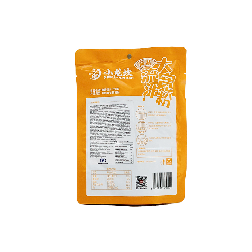 流汁大宽粉 麻酱口味 266g 小龙坎 中国