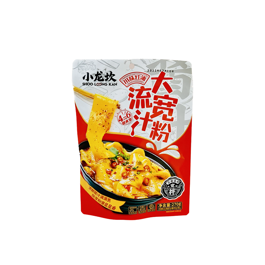 Wide Noodles With Sichuan Red Oil Flavor 270g Xiao Long Can China