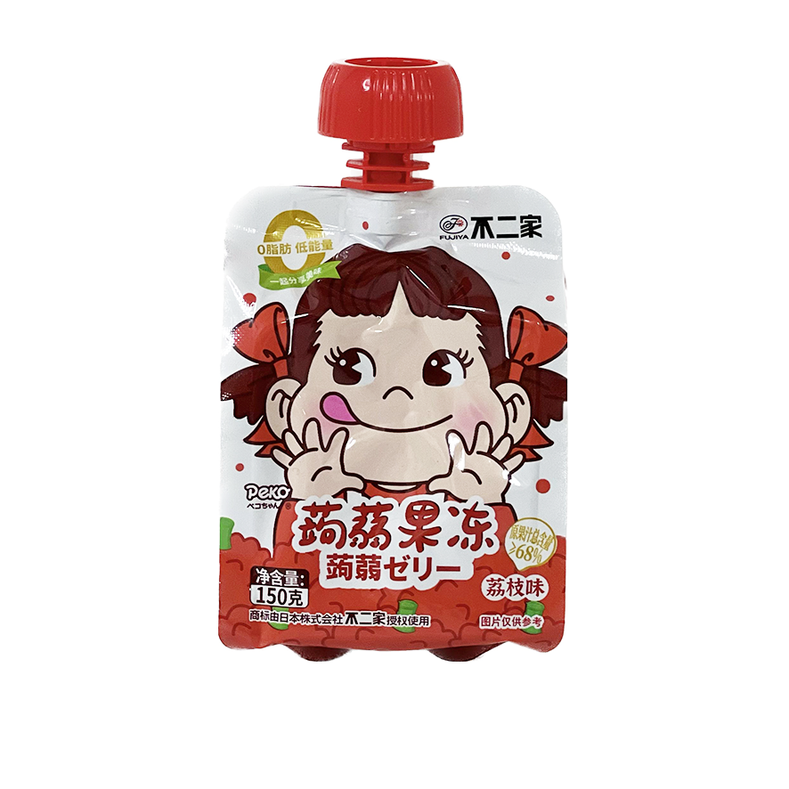 Fruit Jelly Med Lychee Smak 150g Fujiya Kina