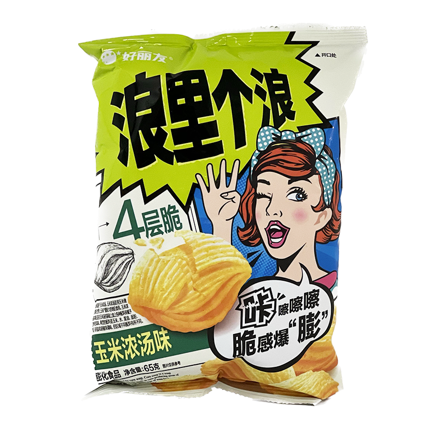 Potatischips Med Majssoppa Smak 65g Hao Lin You Kina