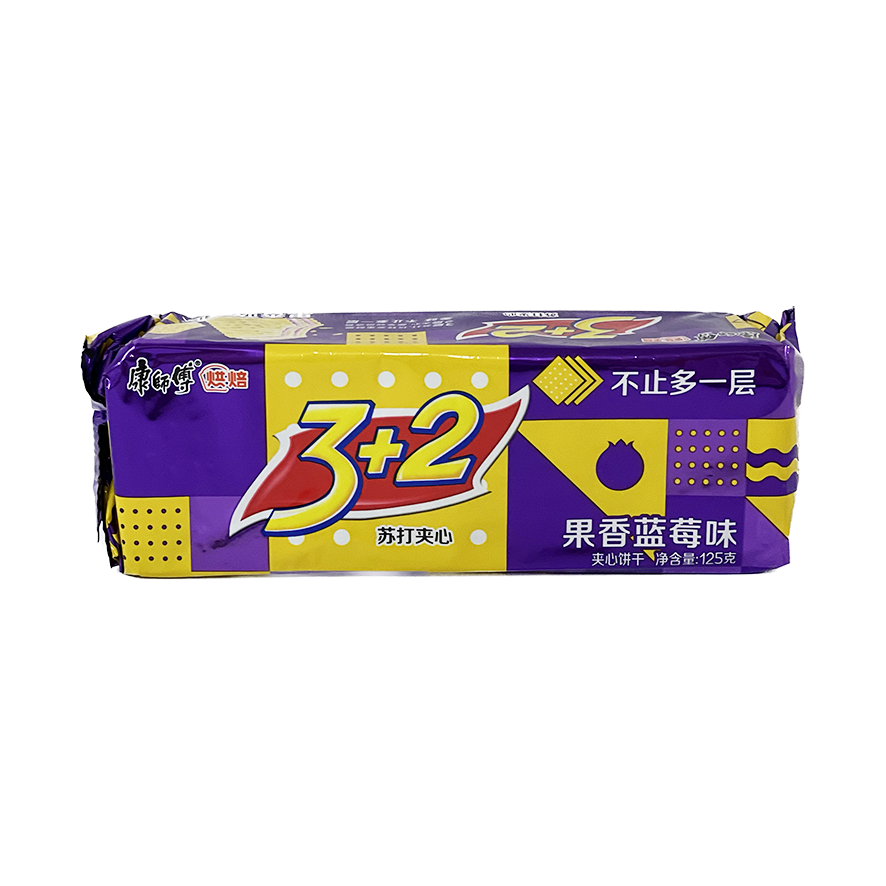 3+2 Cookies With Blueberry Flavor 125g KSF China