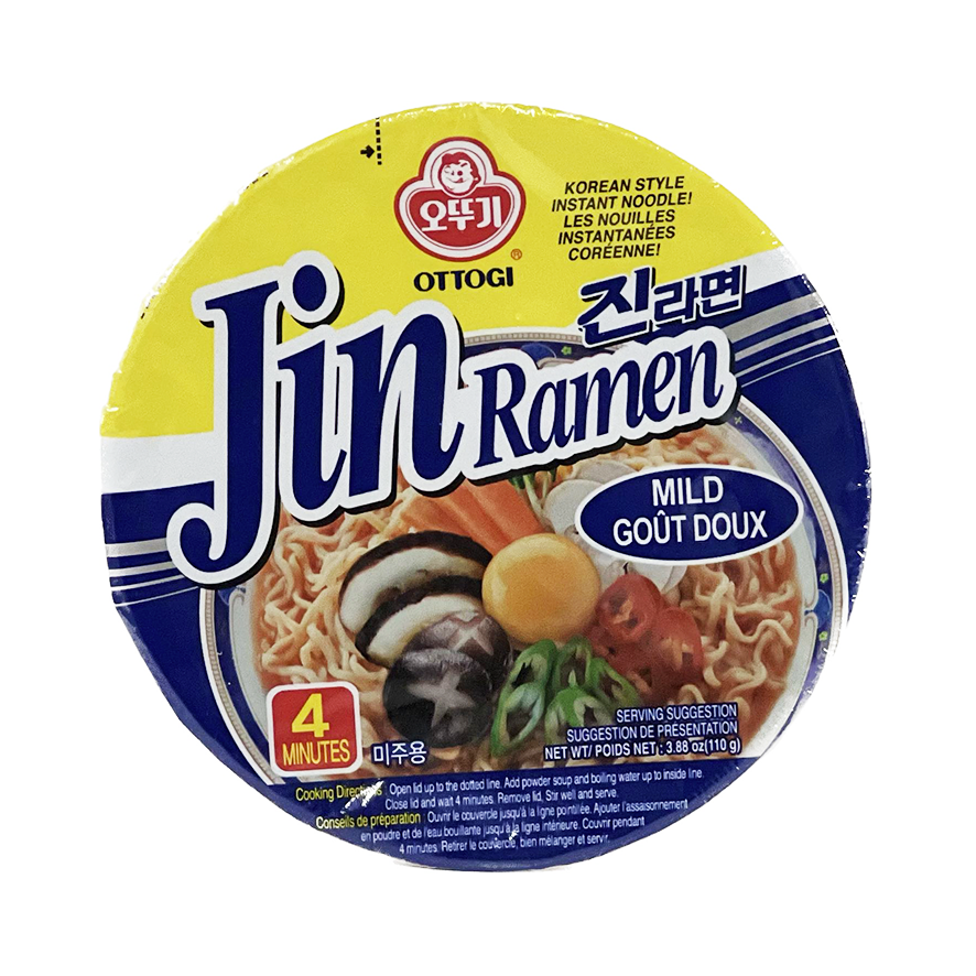 Jin Ramen Mild (Bowl) 110g - Ottogi Korea