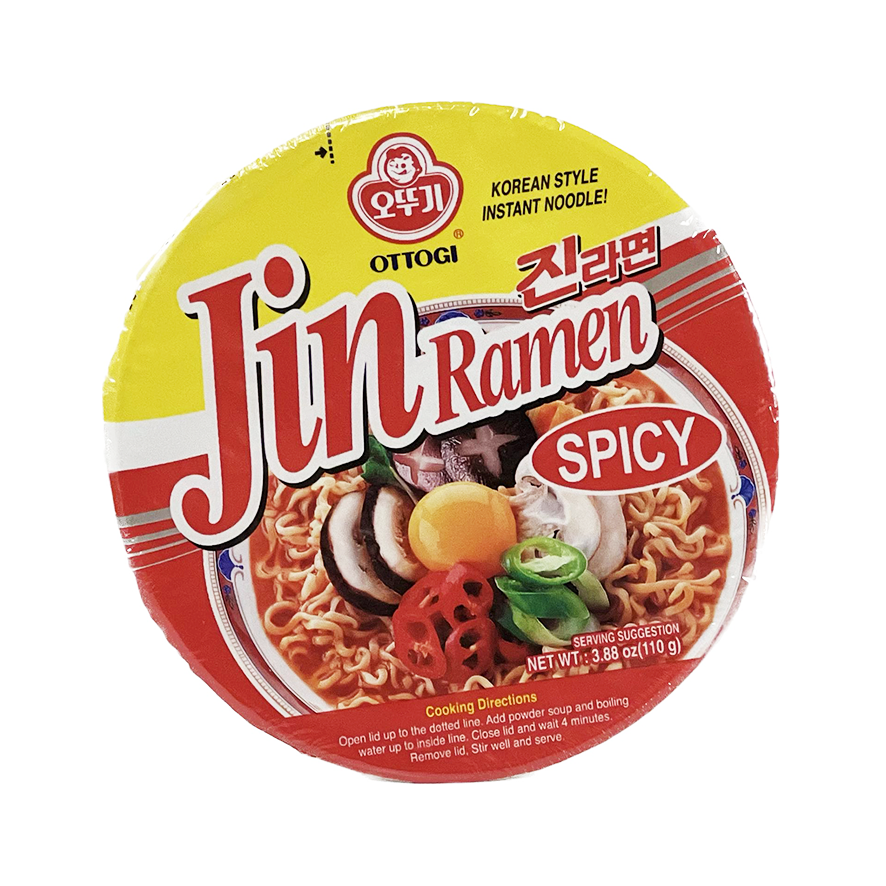 Jin Ramen Spicy (Bowl) 110g - Ottogi Korea