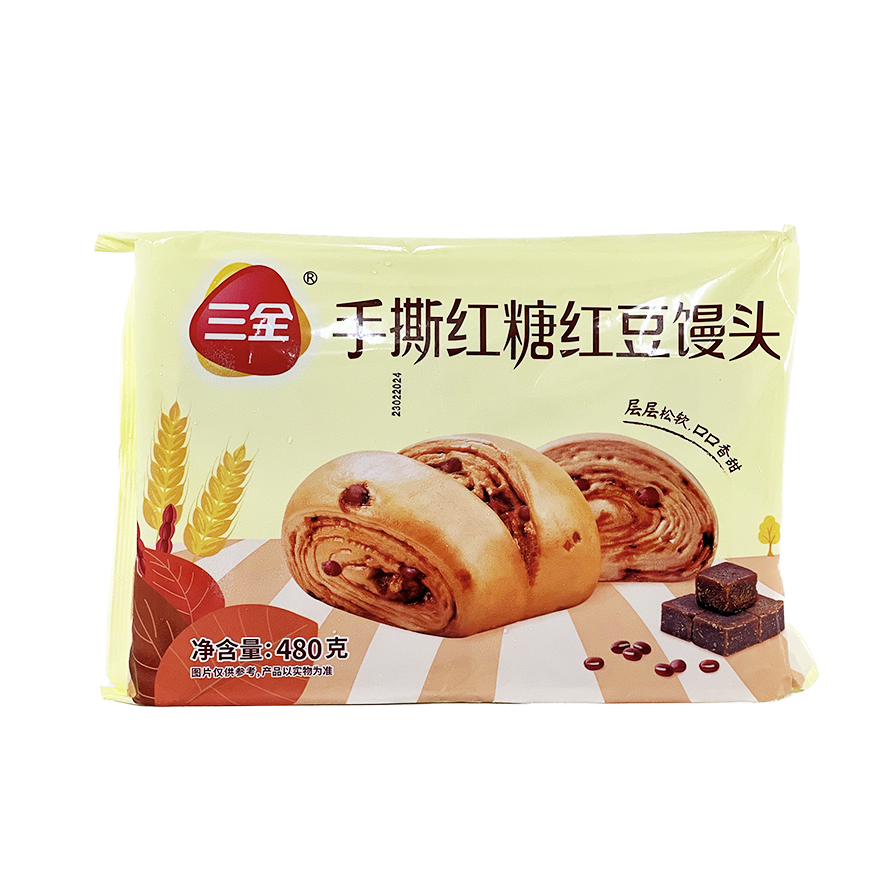 Steamed Bread With Red Bean/Pan Sugar Flavor 480g SQ China