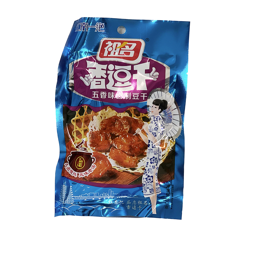 Snacks Tofu With Five Spice Flavor 100g Zuming China