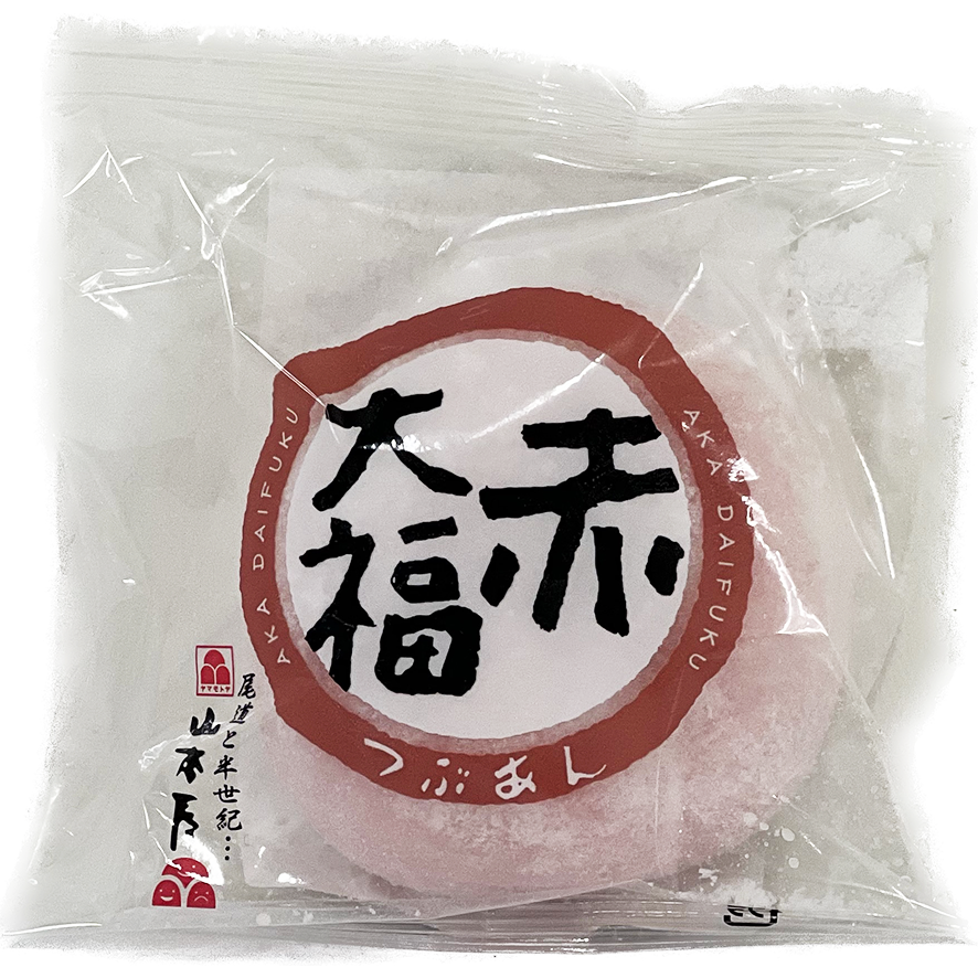 DAIFUKU Frozen Rice Dessert (red), with Gråbo/Sweet Azuki Bean Filling 100g Taiwan