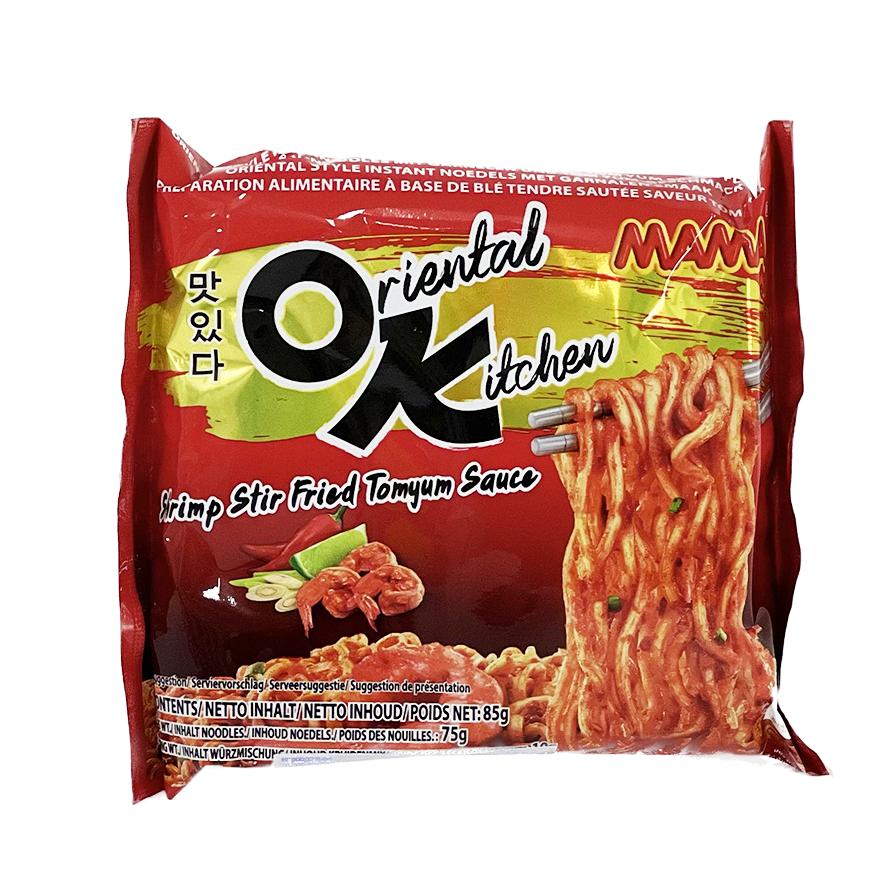 Instant Noodles Oriental Kitchen Shrimp Stir Fry Tom Yum 85g Mama Thailand