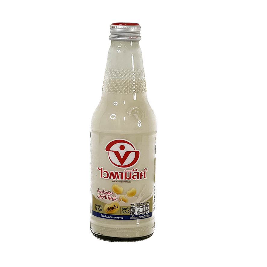 Original Soymilk To Go Glass 300ml Vitamilk Thailand
