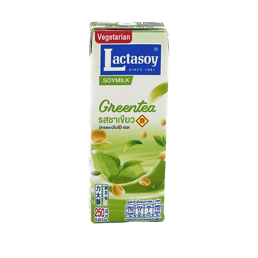 Soy Milk Green Tea 250ml Lactaso Thailand