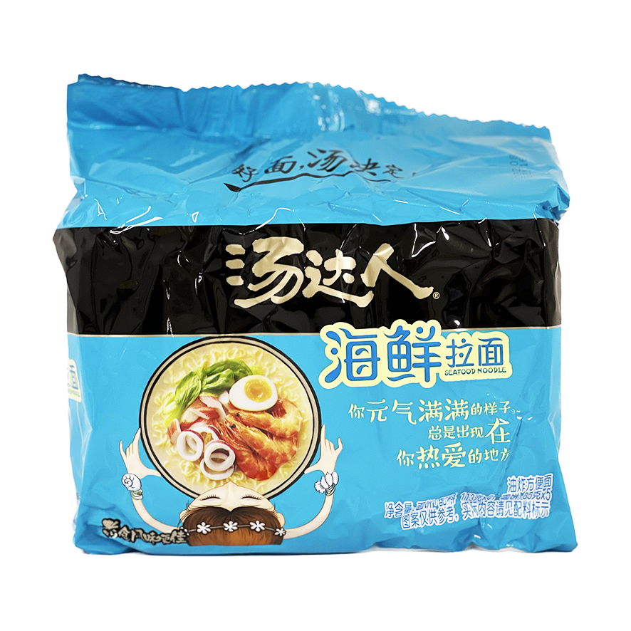 Snabbnudlar Skaldjur Smak 113gx5st/påse Tang Da Ren Kina