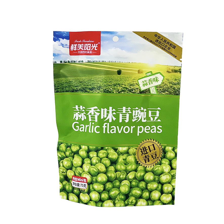 Snacks Green Peas With Garlic Flavor 75g SMYG China