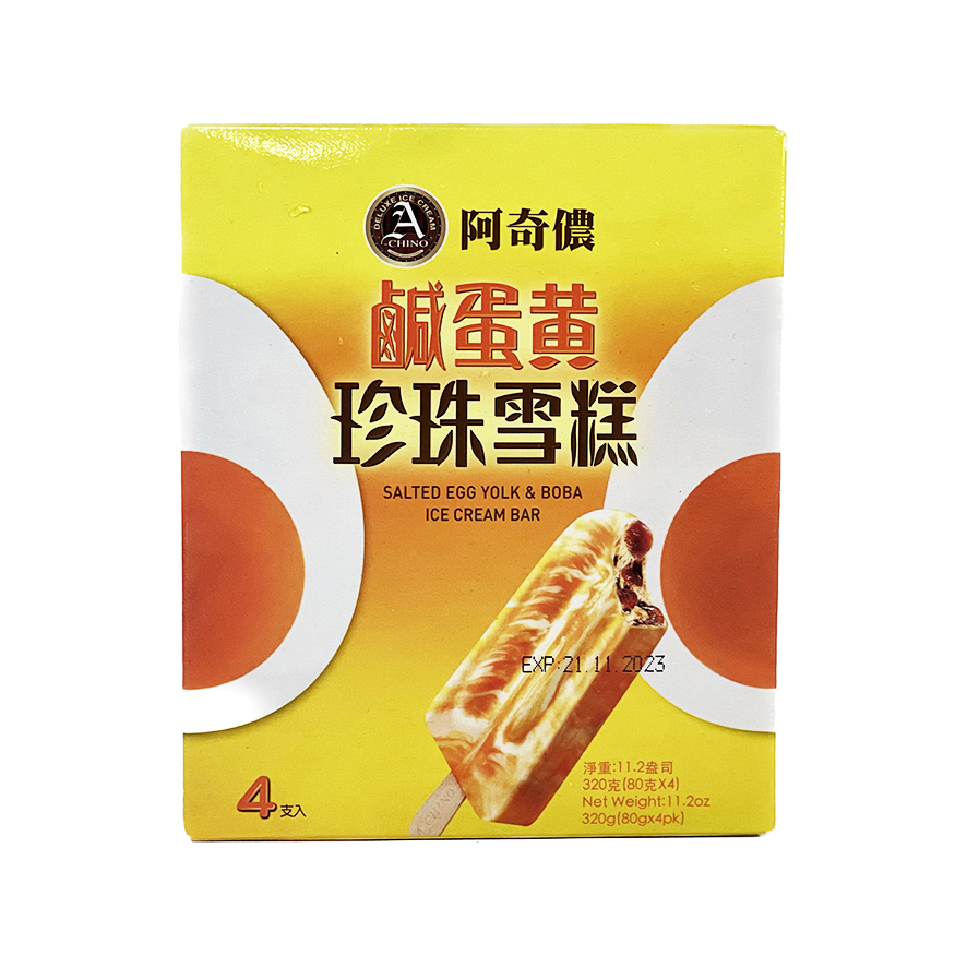 Ice Cream Bar With Boba and Salted Egg Yolk Flavour 320g AQN Taiwan
