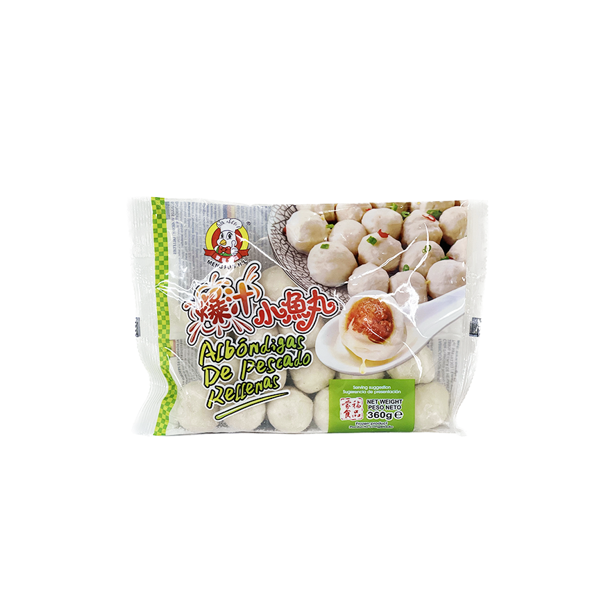 Fish balls with pork filling frozen 360g Meng Fu Spain