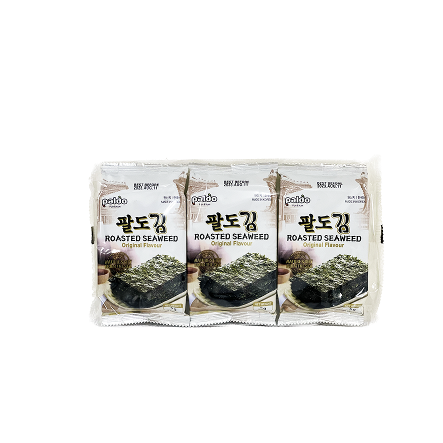 Crispy Seagrass Roasted (5gx3pcs) Paldo Korean