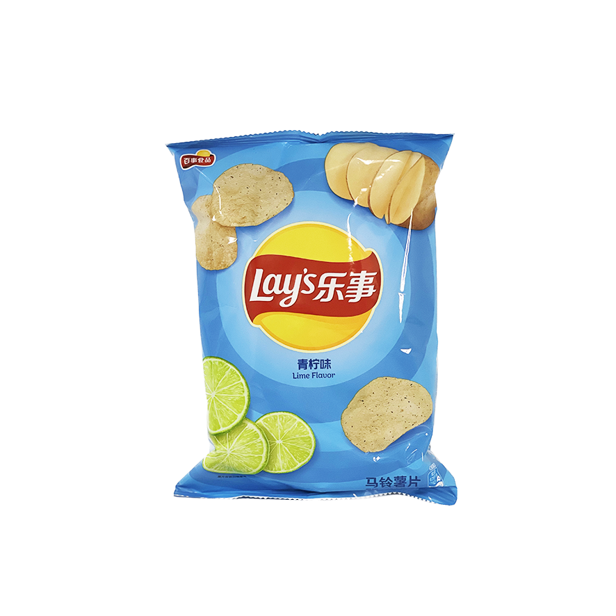 Potatis Chips-Lime Smak 70g Lays Kina