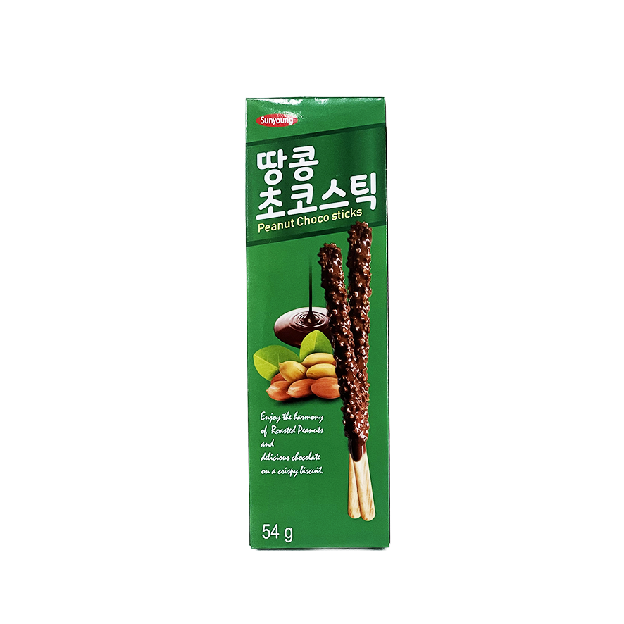 Peanut Big Choco Sticks 54g Sunyoung Korea