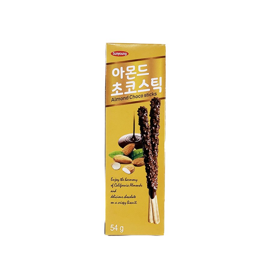 Almond Big Choco Sticks 54g SunYoung Korea