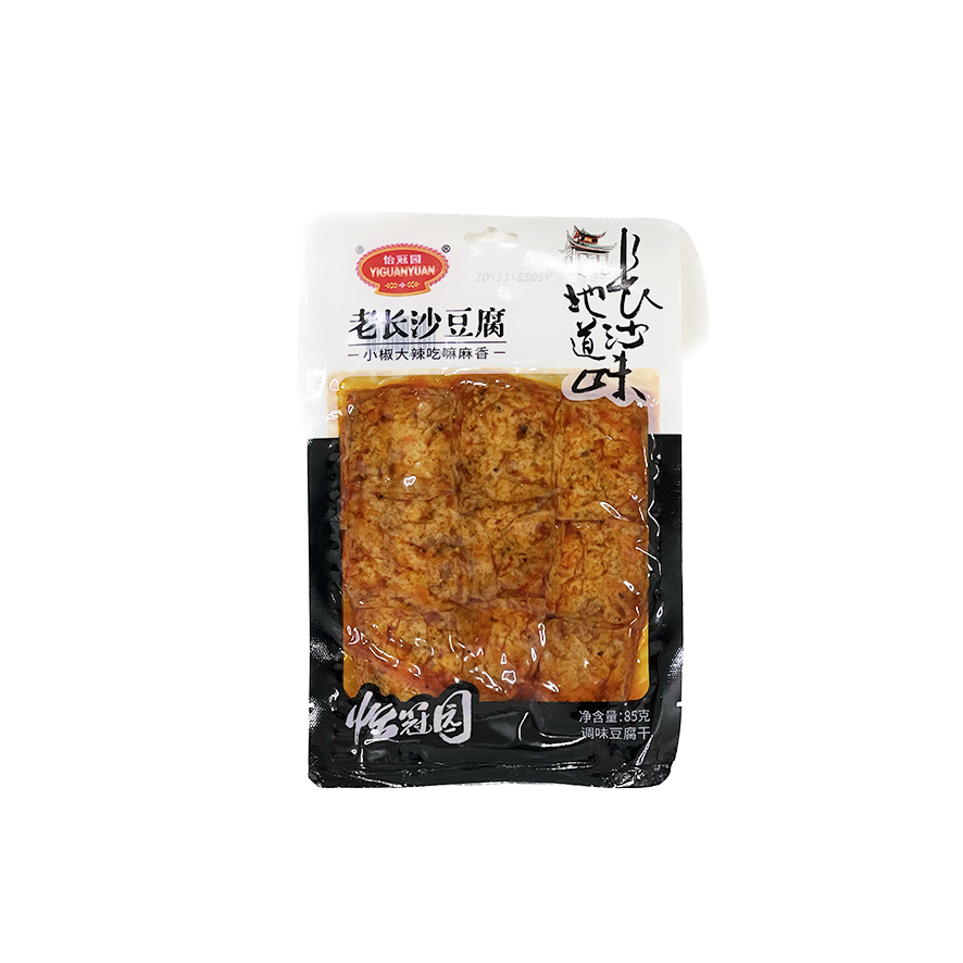Snacks Marinerade Tofu Chang Sha 85g Yi Guan Yuan Kina