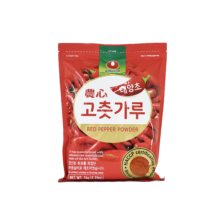 Rödpepparpulver för smaksättning (fin) 1000g Nongshim Korea