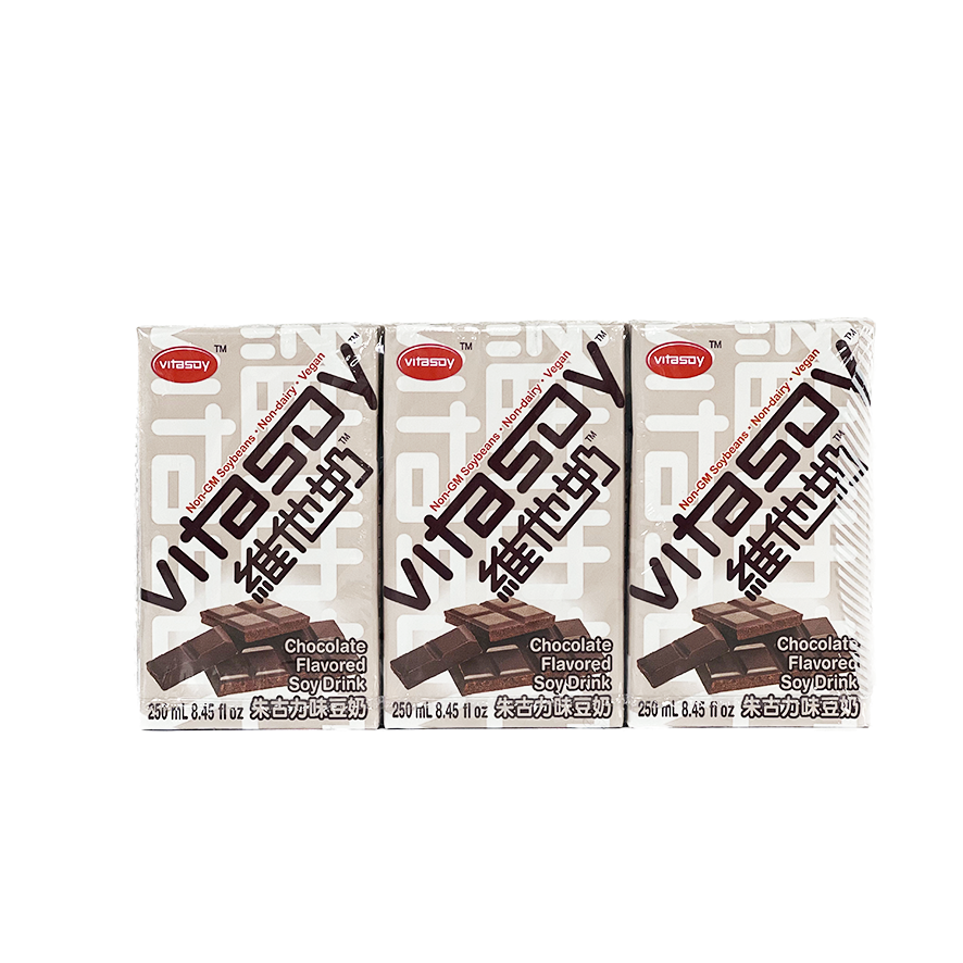 Soy Drink With Chocolate Flavor 6x250ml/Pack White China