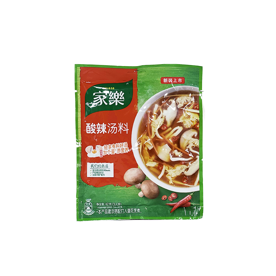 Instant Soup- Hot/Sour Flavour 42g Jia Le China