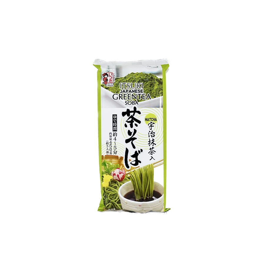 Itsuki Japanese Soba Noodle Green Tea 450g Japan