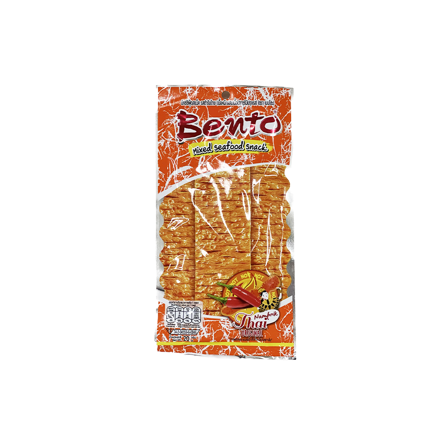 Snacks Bläckfisk Naprik Thai Original 20g Bento Thailand