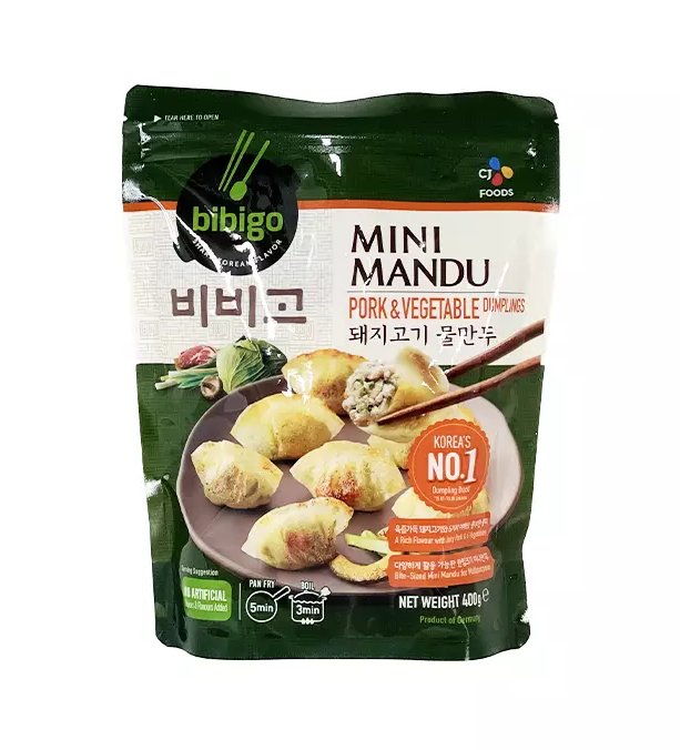 Mini Mandu Pork/Vegetables Frozen 400g Bibigo Korea