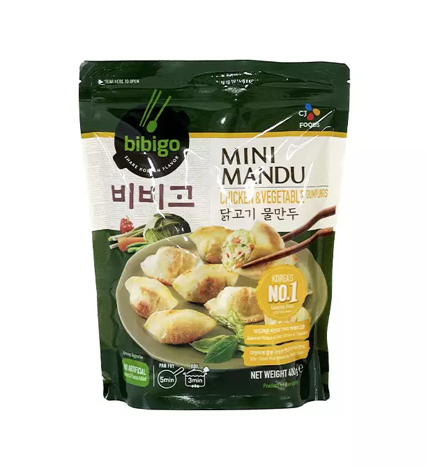 Mini Mandu Kyckling/Grönsaker Fryst 400g Bibigo Korea