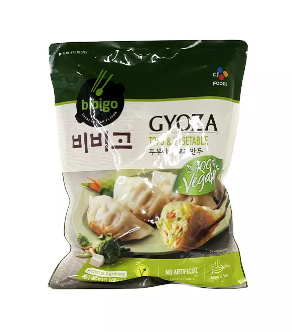 Gyoza Dumpling Tofu/Grönsaker Fryst 600g Bibigo Korea 
