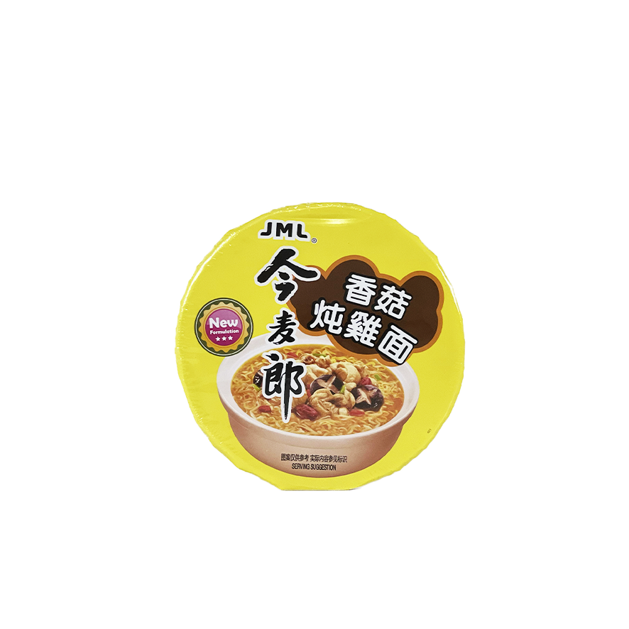 Snabbnudlar Bowl Kyckling/Shiitake Svamp Smak 98g JML Kina